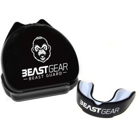 Beast Gear Sports Mouth Guard - Adult And Youth Gum Shield For Boxing, Football, Lacrosse, Basketball, Rugby, Mma - Mouthguard Sports Accessories For Men, Women & Kids