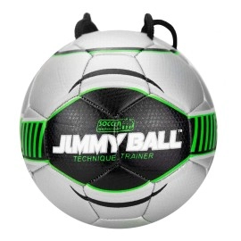 Soccer Innovations Mini Jimmy Ball With Free Home Training Program & Poster, Size 2, Greensilver