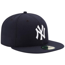 New Era Mens New York Yankees MLB Authentic Collection 59FIFTY Cap, Size 7 1/4