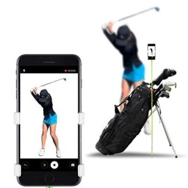 Selfiegolf Record Golf Swing - Cell Phone Holder Golf Analyzer Accessories | Winner Of The Pga Best Product | Selfie Putting Training Aids Works With Any Golf Bag And Alignment Stick