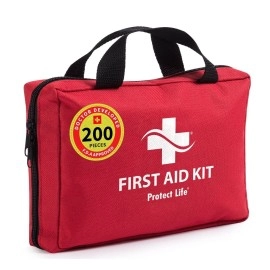 Protect Life First Aid Kit For Home/Businesses Hsa/Fsa Eligible Emergency Kit Hiking First Aid Kit Camping Travel First Aid Kit For Car Small First Aid Kit Travel/Survival Medical Kit