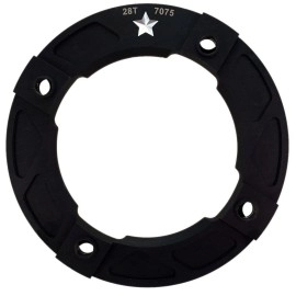 USAmade 104mm BCD SharkTooth Pro Integrated Mountain Chainring and Guard fits 1/9/10/11-Speed drivetrains (26 Tooth)