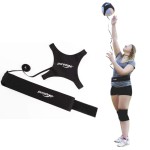 Puredrop Volleyball Training Equipment Aid Great Trainer For Solo Practice Of Serving Setting Spiking And Arm Swings Returns The Ball After Every Swing Spike Train Pass Serve Coach Fits Any Volleyball