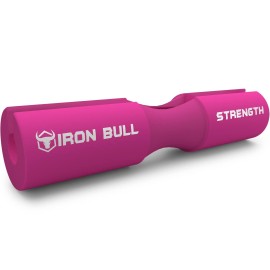 Advanced Squat Pad - Barbell Pad For Squats, Lunges & Hip Thrusts - Neck & Shoulder Protective Pad Support (Pink)