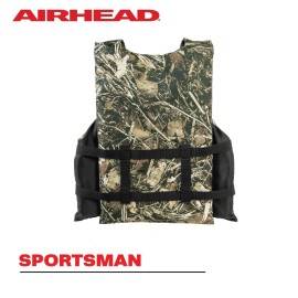 Airhead Youth Sportsman Life Vest with Pockets, Camo