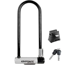 Kryptonite Kryptolok Ls Bike U-Lock, Heavy Duty Anti-Theft Bicycle Lock Sold Secure Gold, 127Mm Long Shackle With Mounting Bracket And Keys, Ultimate Security Lock For Bicycles E-Bikes Scooters