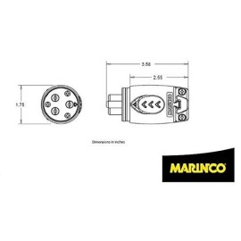 Marinco 70A Trolling Motor Plug, 12Vbps3