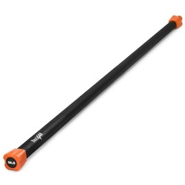 Yes4All Total Body Weighted Workout Bar, Body Bar For Exercise, Therapy, Aerobics, and Yoga, Strength Training 25lbs