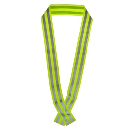 Seattle Sports High Visibility Reflective Safety Sash Glow Belt for Running, Walking, Hiking, and Cycling (Lime)