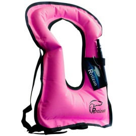 Rrtizan Snorkel Vest, Adults Portable Inflatable Swim Vest Jackets For Snorkeling Swimming Diving Safety( Pink)