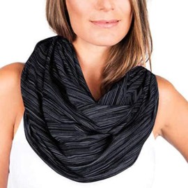 Champion Womens Lightweight Snap Scarf, Black, One Size