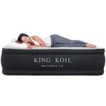 King Koil Luxury Air Mattress Queen with Built-in Pump for Home, Camping & Guests - 20