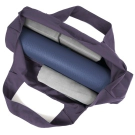 Yogiii Large Yoga Mat Bag | The Original YogiiiTotePRO | Large Yoga Mat Tote Sling Carrier with Side Pocket | Fits Most Size Mats (Imperial Purple)