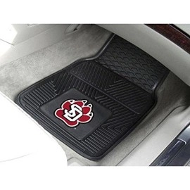 Fanmats 13574 South Dakota Coyotes 2-Piece Heavy Duty Vinyl Car Mat Set, Front Row Floor Mats, All Weather Protection, Universal Fit, Deep Resevoir Design