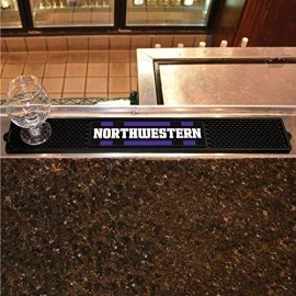 Fanmats Ncaa Northwestern Wildcats Drink Mat, Team Color, One Size