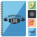 Workout Planner For Daily Fitness Tracking & Goals Setting (A5 Size, 6A X 8A, Azure Blue), Men & Women Personal Home & Gym Training Diary, Log Book Journal For Weight Loss By Workout Log Gym