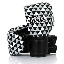 Fairtex Bgv14 Muay Thai Boxing Gloves For Men, Women Kids Mma Gloves For Martial Artsmade From Micro Fiber Is Premium Quality, Light Weight Shock Absorbent 8 Oz Boxing Gloves-Black Prism