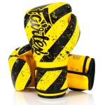 Fairtex Bgv14 Muay Thai Boxing Gloves For Men, Women Kids Mma Gloves For Martial Artsmade From Micro Fiber Is Premium Quality, Light Weight Shock Absorbent 12 Oz Boxing Gloves-Yellow Grunge Art