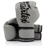 Fairtex Bgv14 Muay Thai Boxing Gloves For Men, Women Kids Mma Gloves For Martial Artsmade From Micro Fiber Is Premium Quality, Light Weight Shock Absorbent 12 Oz Boxing Gloves-Gray