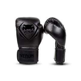 Venum Contender Boxing Gloves - Black/Black - 14-Ounce