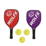 Wolfe Teardrop Poly/Fiber Pickleball Paddle Set