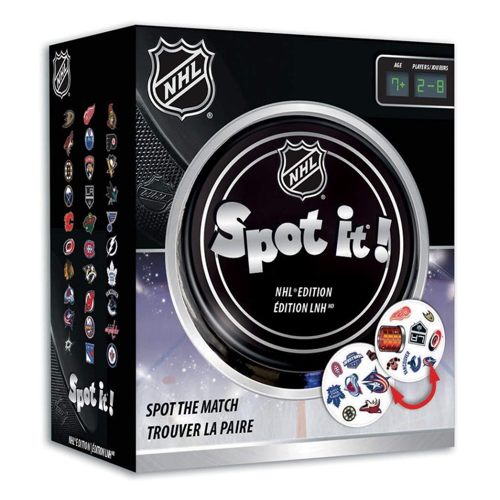 MasterPieces Game Day - NHL Spot It Game For Kids, Adults, And Family