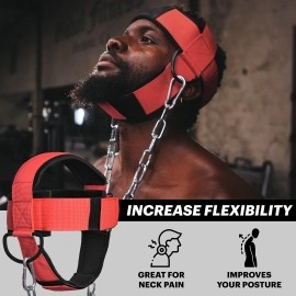 DMoose Neck Harness, Increases Neck Core Strength and Supports Injury Recovery - Neck Exerciser with 30
