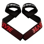 Beast Gear Weight Lifting Straps - Lifting Straps For Weightlifting, Wrist Weight Straps For Men, Women, Padded Neoprene Deadlift Straps With Advanced Gel Flex Grips, Non Slip For Bodybuilding