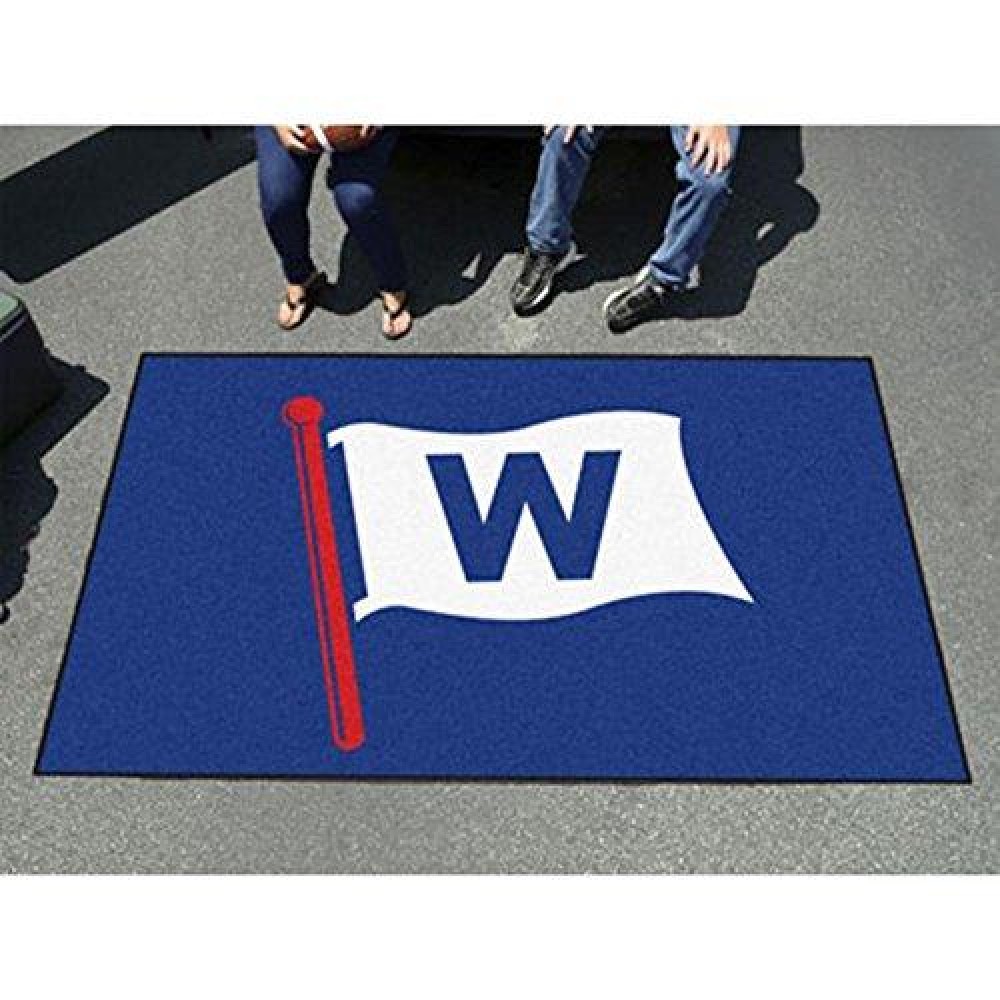 Mlb - Chicago Cubs W Flag Rug - 5Ft. X 8Ft.