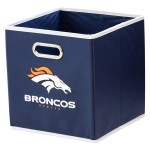 Franklin Sports Nfl Denver Broncos Collapsible Storage Bin Nfl Folding Cube Storage Container Fits Bin Organizers Fabric Nfl Team Storage Cubes One Size