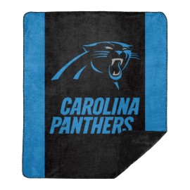 Northwest Nfl Carolina Panthers Unisex-Adult Silver Knit Throw Blanket 60 X 72 Denali