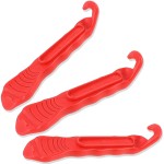 Funfitness Bike Tire Lever - Red - Premium Hardened Plastic Levers To Repair Bicycle Tube - Must Have Tool Kit For Road Bicyclist - Set Of 3