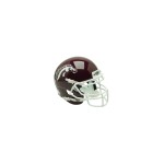 Schutt Ncaa Western Michigan Broncos Mini Authentic Xp Football Helmet Whitebrown Alt. 1