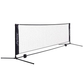Aoneky Mini Portable Tennis Net For Driveway - Kids Soccer Tennis Net - Family Pickleball Tennis Game Toy For Boys Children Aged 6+ Years Old (18 Feet)