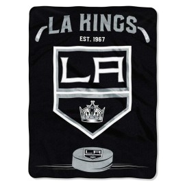 Northwest NHL Los Angeles Kings 60x80 Raschel Inspired DesignBlanket, Team Colors, One Size