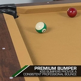 Eastpoint Sports Billiard Pool Table 87 Inch Or Cover - Scratch Resistant Top Rail, Built-In Durable Leg Levelers 