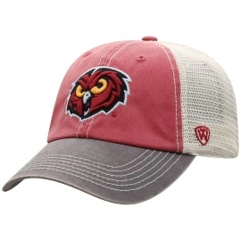 Top Of The World Temple Owls Men'S Relaxed Fit Adjustable Mesh Offroad Hat Team Color Icon, Adjustable