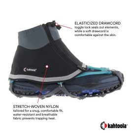 Kahtoola Connect Gaiter Low (Teal/Blue, Large/Extra Large)