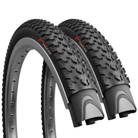 Fincci Pair 275 X 210 Mountain Bike Tire 54-584 Foldable Tires For Road Mtb Mud Dirt Offroad Bicycle - 275X210 Tire Pack Of 2
