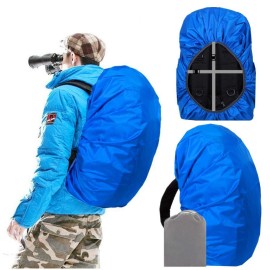 Joy Walker Backpack Rain Cover Waterproof Breathable Suitable For (15-30L, 30-40L, 40-55L, 55-70L, 70-90L) Backpack Hiking/Camping/Traveling (Blue, Large (For 40-50L Backpack))