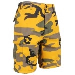 Rothco Colored Bdu Shorts, Stinger Yellow Camo, X-Large