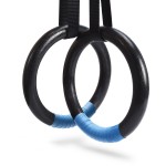 Pacearth Gymnastic Rings 1100Lbs Capacity With 1476Ft Adjustable Buckle Straps Pull Up Exercise Rings Non-Slip Rings For Home Gym Full Body Workout