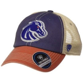 Top Of The World Boise State Broncos Mens Relaxed Fit Adjustable Mesh Offroad Hat Team Color Icon, Adjustable