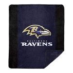 Northwest Nfl Baltimore Ravens Unisex-Adult Silver Knit Throw Blanket 60 X 72 Denali