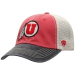 Top Of The World Utah Utes Men'S Relaxed Fit Adjustable Mesh Offroad Hat Team Color Icon, Adjustable