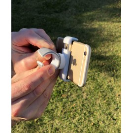 Fairway Golf Cart Phone Holder - Compact Design - Fits Popular Golf Cart Brands Clicgear CaddyTek Push Cart Golf Pull Cart Accessories - Great for Golf Scorecard Apps