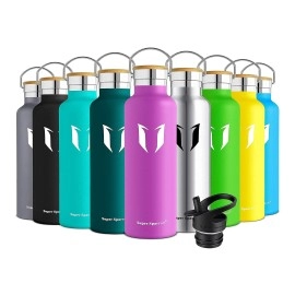 Super Sparrow Stainless Steel Water Bottle - 500Ml - Vacuum Insulated Metal Water Bottle - Standard Mouth Flask - Bpa Free - Straw Water Bottle For Gym, Travel, Sports