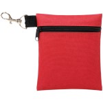 Golf Tee Pouch, Buyagain 5.62 X 6.87 Inch Professional Zipper Golf Tee/Ball Pouch Bag With Metal Lobster Claw Clip.