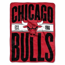 Northwest NBA Chicago Bulls Micro Raschel Throw, One Size, Multicolor