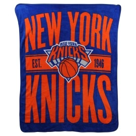 Northwest Nba New York Knicks Micro Raschel Throw One Size Multicolor